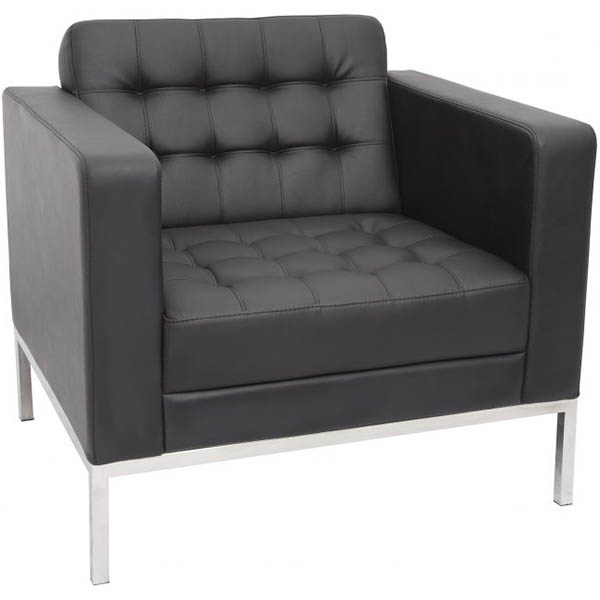 Image for RAPIDLINE VENUS SOFA SINGLE SEATER PU BLACK from Mitronics Corporation