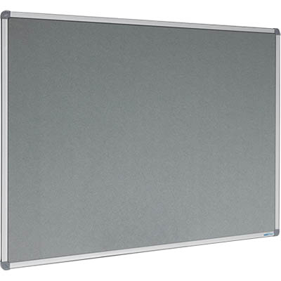 Image for VISIONCHART CORPORATE FELT PINBOARD ALUMINIUM FRAME 1200 X 900MM GREY from Olympia Office Products