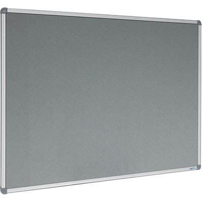 Image for VISIONCHART CORPORATE FELT PINBOARD ALUMINIUM FRAME 1800 X 1200MM GREY from Clipboard Stationers & Art Supplies