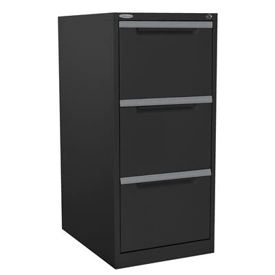 Image for STEELCO FILING CABINET 3 DRAWER 470 X 620 X 1015MM GRAPHITE RIPPLE from Office Heaven