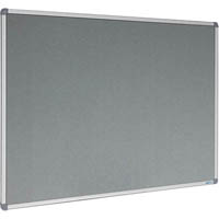 visionchart corporate felt pinboard aluminium frame 900 x 600mm grey