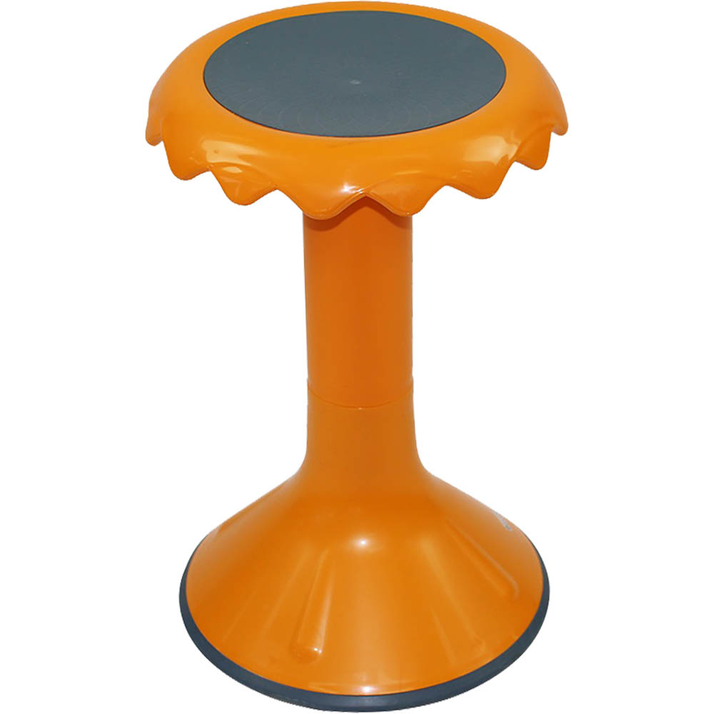 Image for VISIONCHART EDUCATION SUNFLOWER STOOL 450MM HIGH ORANGE from Mercury Business Supplies