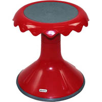 visionchart education sunflower stool 450mm high dark red