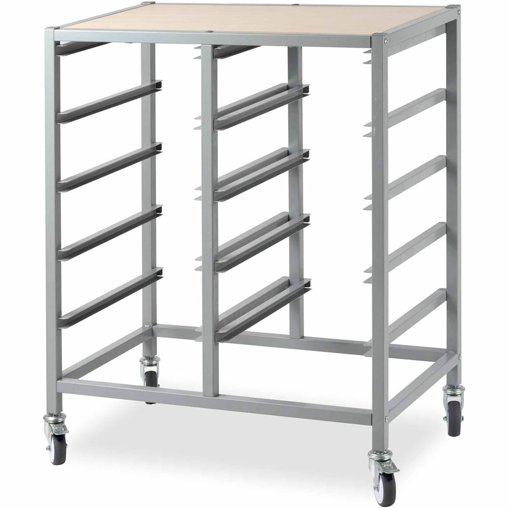 Image for VISIONCHART EDUCATION MOBILE STORAGE TOTE TRAY TROLLEY 10 BAYS from Office Heaven