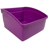 visionchart education book tub plastic large purple