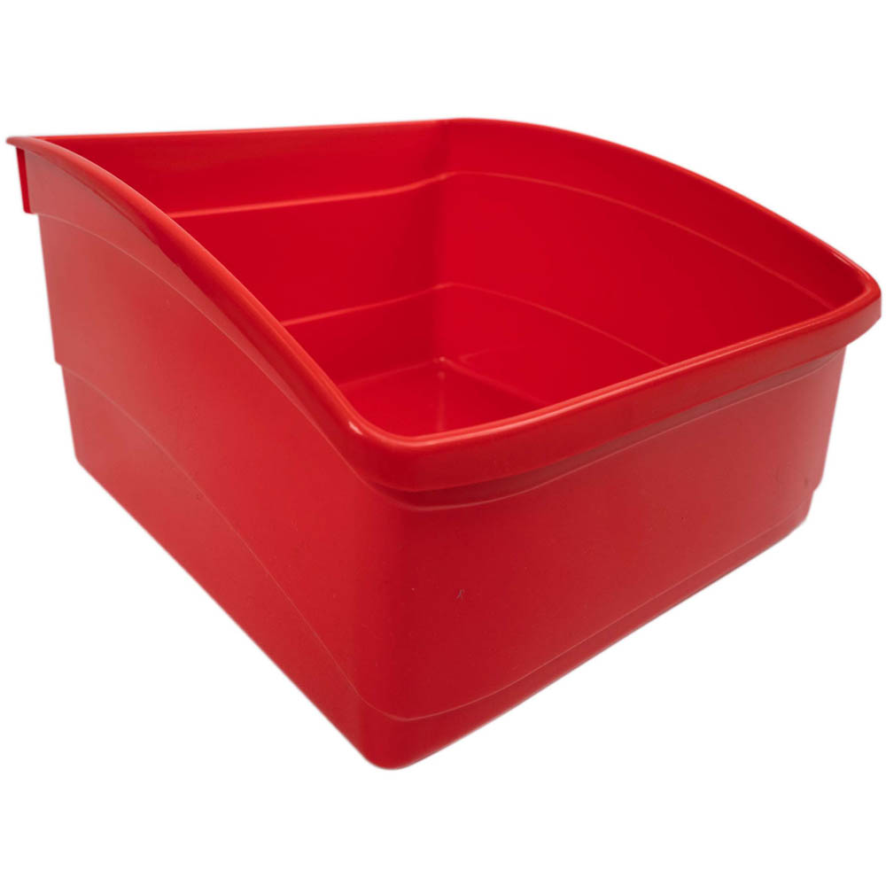 Image for VISIONCHART EDUCATION BOOK TUB PLASTIC LARGE RED from Clipboard Stationers & Art Supplies