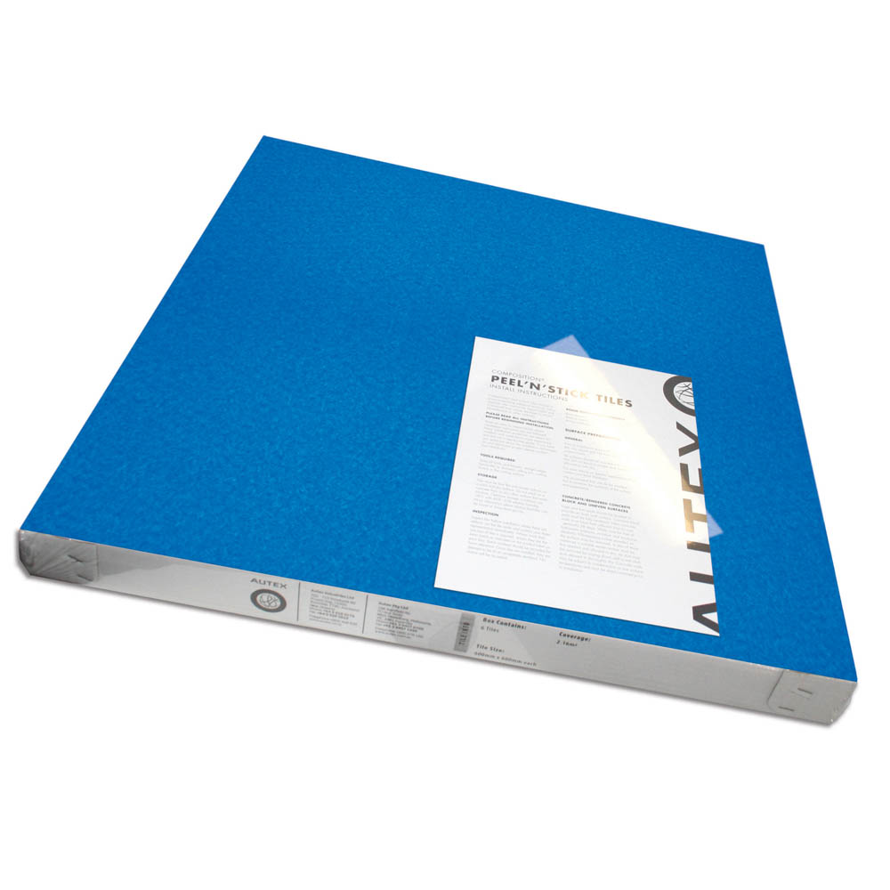 Image for VISIONCHART AUTEX ACOUSTIC FABRIC PEEL N STICK TILES 600 X 600MM ELECTRIC BLUE PACK 6 from Positive Stationery