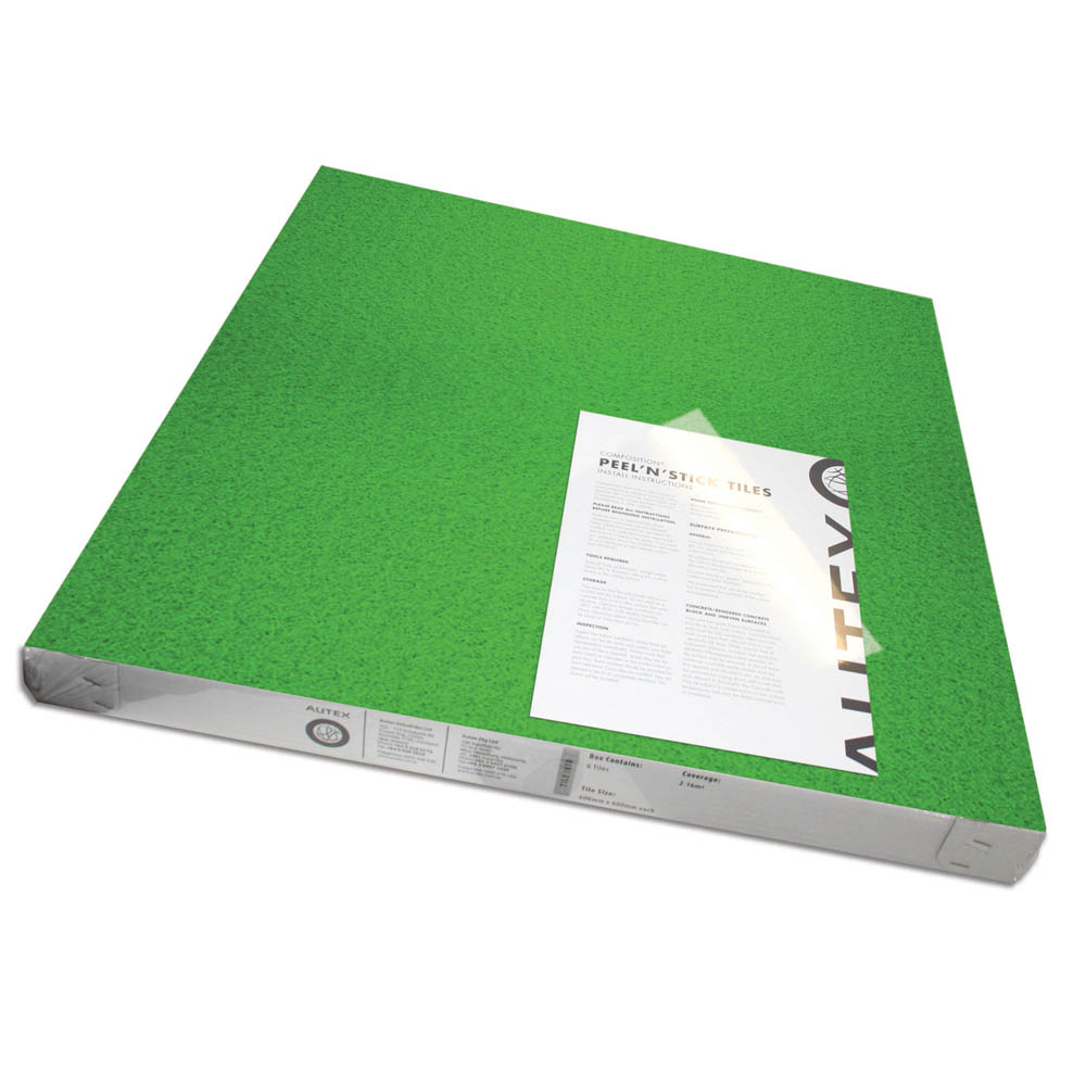 Image for VISIONCHART AUTEX ACOUSTIC FABRIC PEEL N STICK TILES 600 X 600MM GRANNY SMITH PACK 6 from Prime Office Supplies