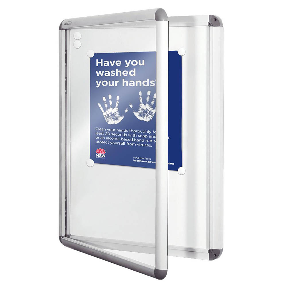 VISIONCHART NOTICECASE NEO HINGED DOOR A0 1200 X 900MM WHITREBOARD MAGNETIC SURFACE |  | 7120325