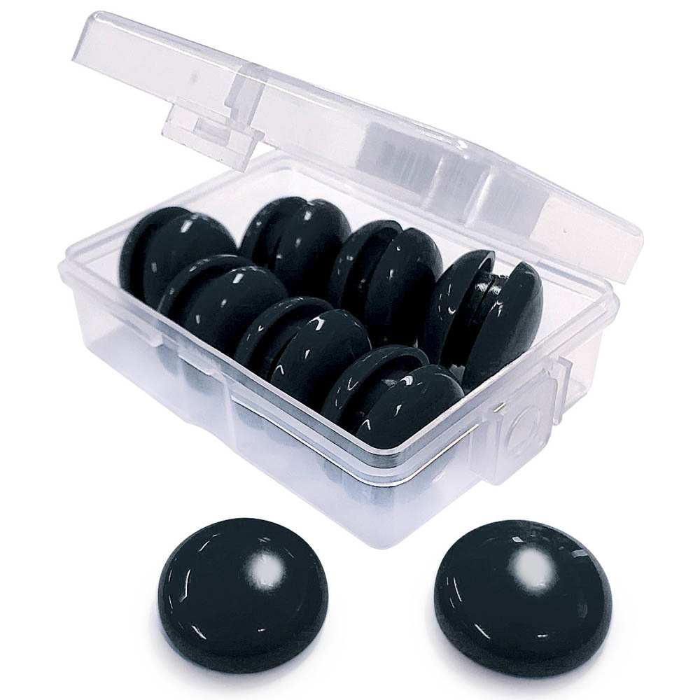 VISIONCHART WHITEBOARD MAGNETS 20MM ROUND BLACK PACK 16 |  | 7096377