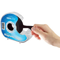 visionchart magnetic tape in dispenser 19mm x 3m black