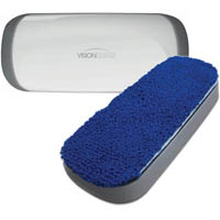visionchart magnetic whiteboard eraser blue