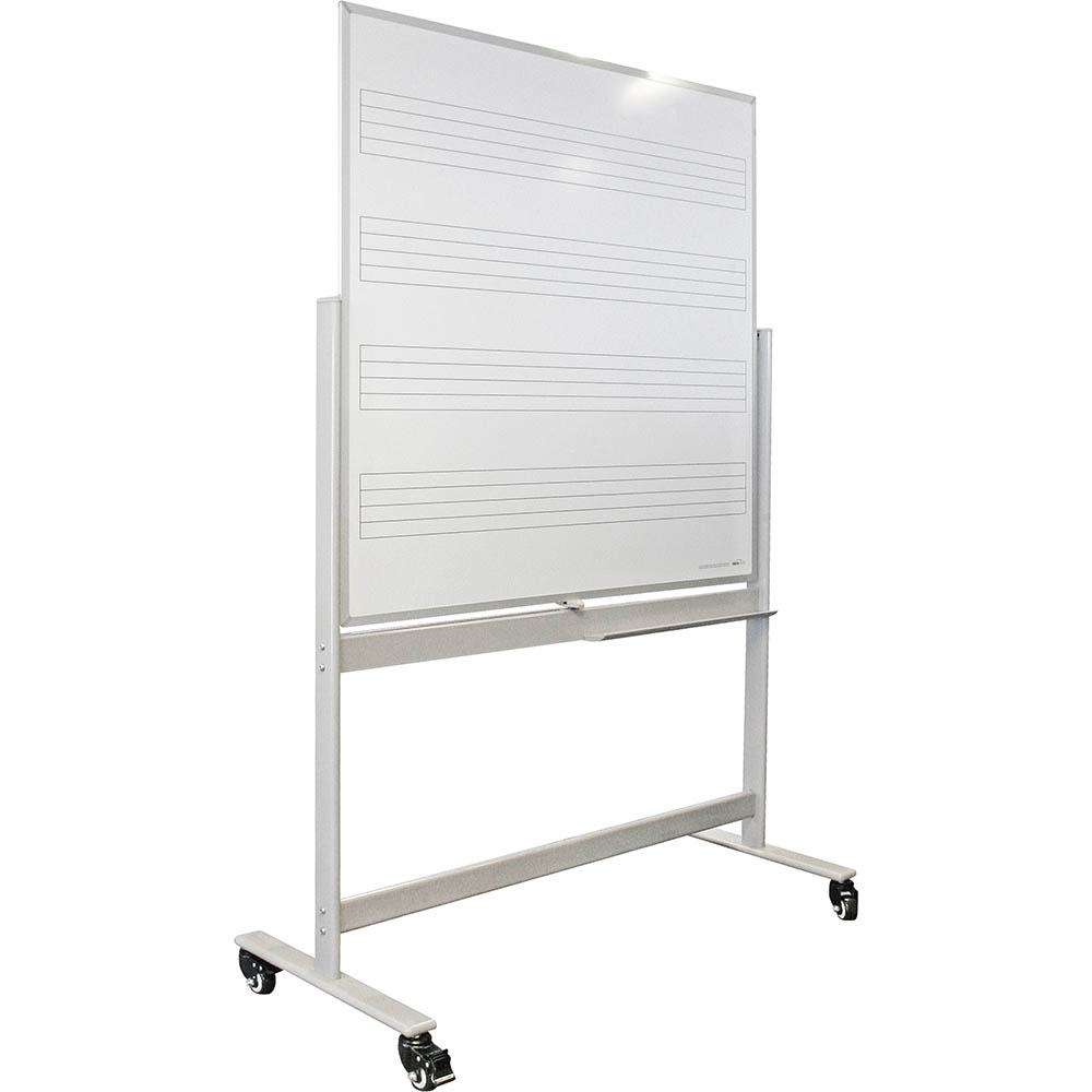 Image for VISIONCHART MOBILE MUSIC WHITEBOARD 1200 X 1200MM from Prime Office Supplies
