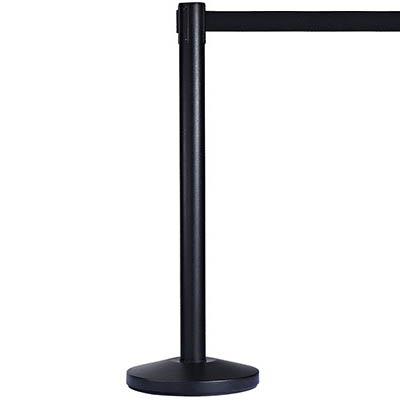 Image for RETRACTA Q BARRIER STAND AND BELT 2 METRE BLACK from Merv's Stationery