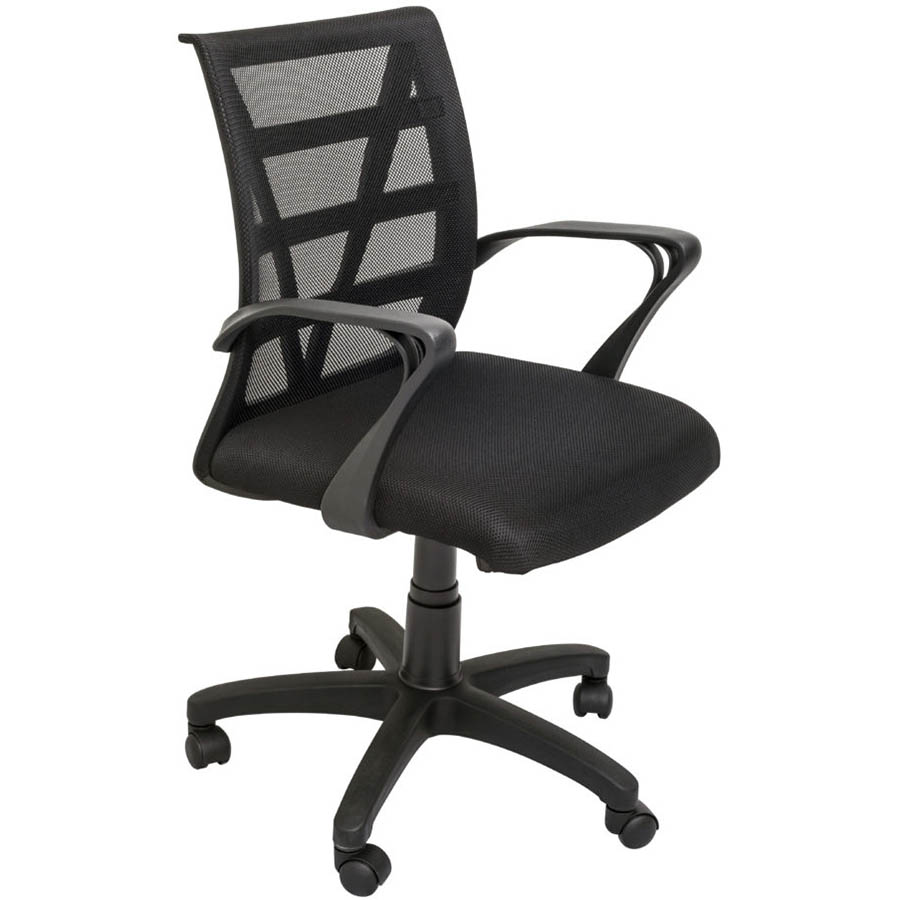 Image for RAPIDLINE VIENNA MESH CHAIR MEDIUM BACK BLACK from ONET B2C Store