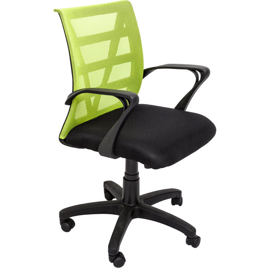 Image for RAPIDLINE VIENNA MESH CHAIR MEDIUM BACK LIME from Memo Office and Art