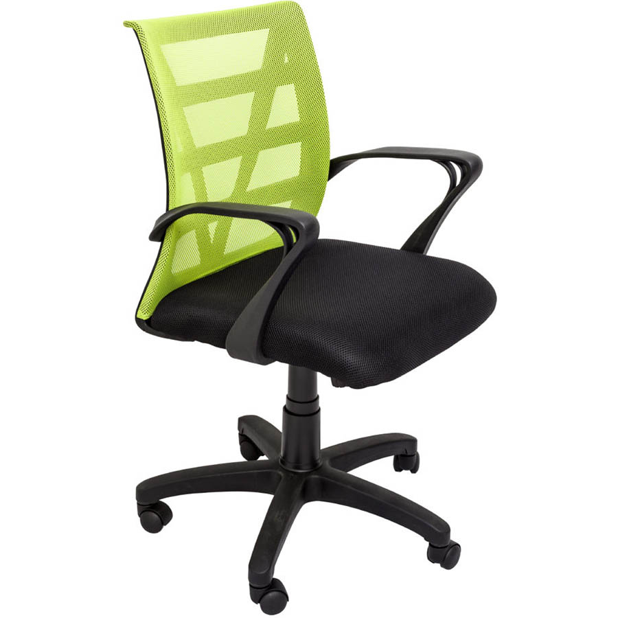 Image for RAPIDLINE VIENNA MESH CHAIR MEDIUM BACK LIME from Mercury Business Supplies