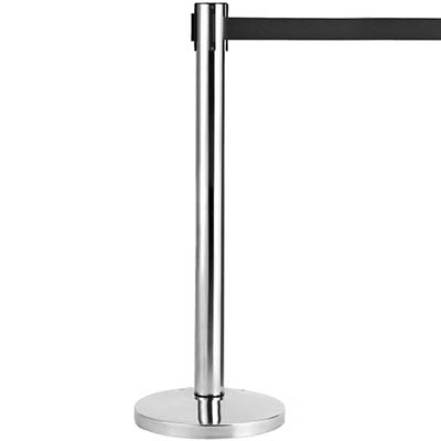Image for RETRACTA Q BARRIER STAND AND BELT 2 METRE CHROME from Office Heaven