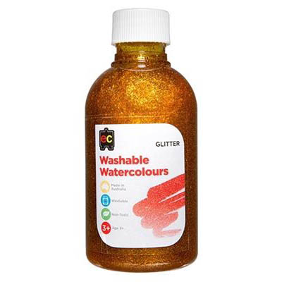 Image for EDUCATIONAL COLOURS WASHABLE WATERCOLOUR GLITTER PAINT 250ML YELLOW from Mitronics Corporation