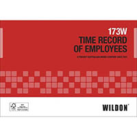 wildon 173w time record of employees book