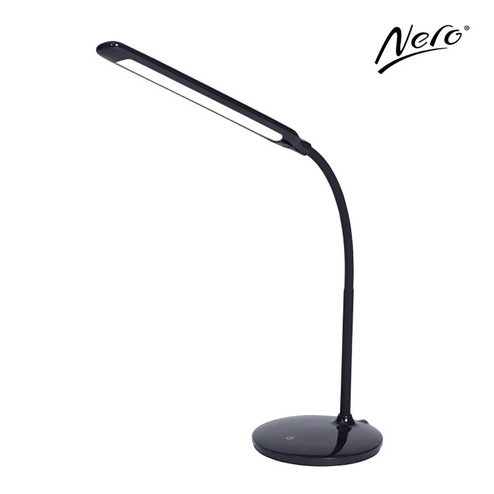 Image for NERO FLEXI DESK LAMP BLACK from Mitronics Corporation