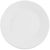 connoisseur basics side plate 190mm white pack 6