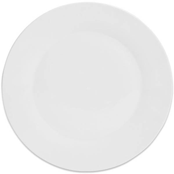 Image for CONNOISSEUR BASICS DINNER PLATE 255MM WHITE PACK 6 from York Stationers