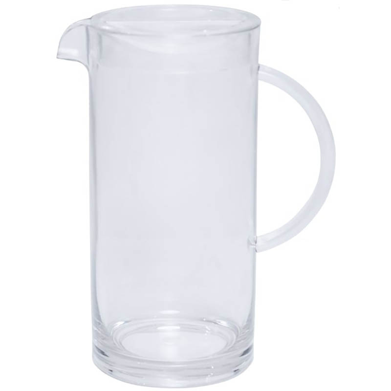 Image for CONNOISSEUR POLYCARBONATE JUG WITH LID 2 LITRE CLEAR from York Stationers