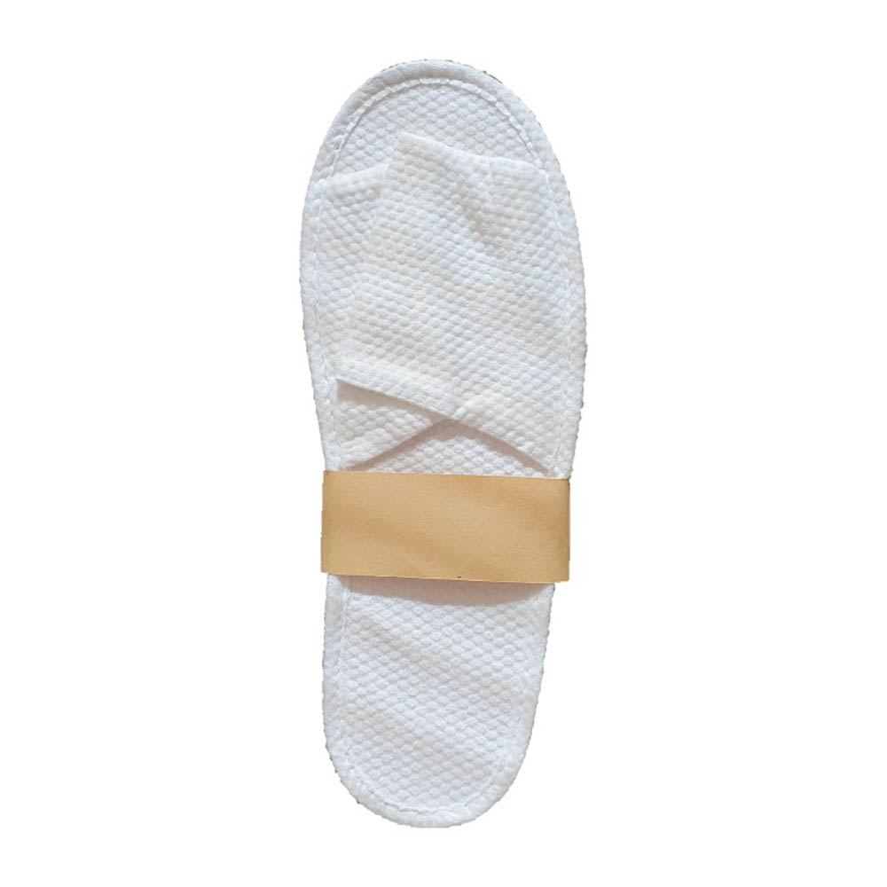 Image for COMPASS OPEN TOE ECO SLIPPERS IN PAPER BAND WHITE from Merv's Stationery