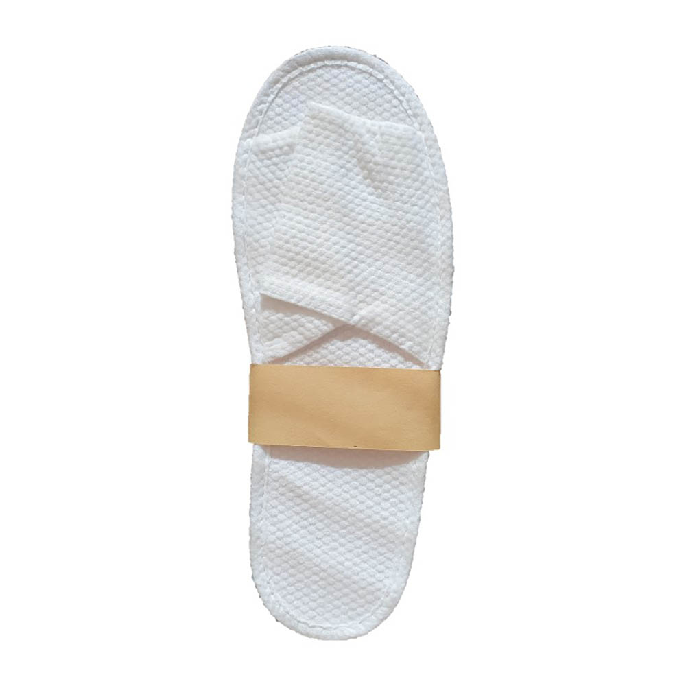 Image for COMPASS OPEN TOE ECO SLIPPERS IN PAPER BAND WHITE from Office Heaven