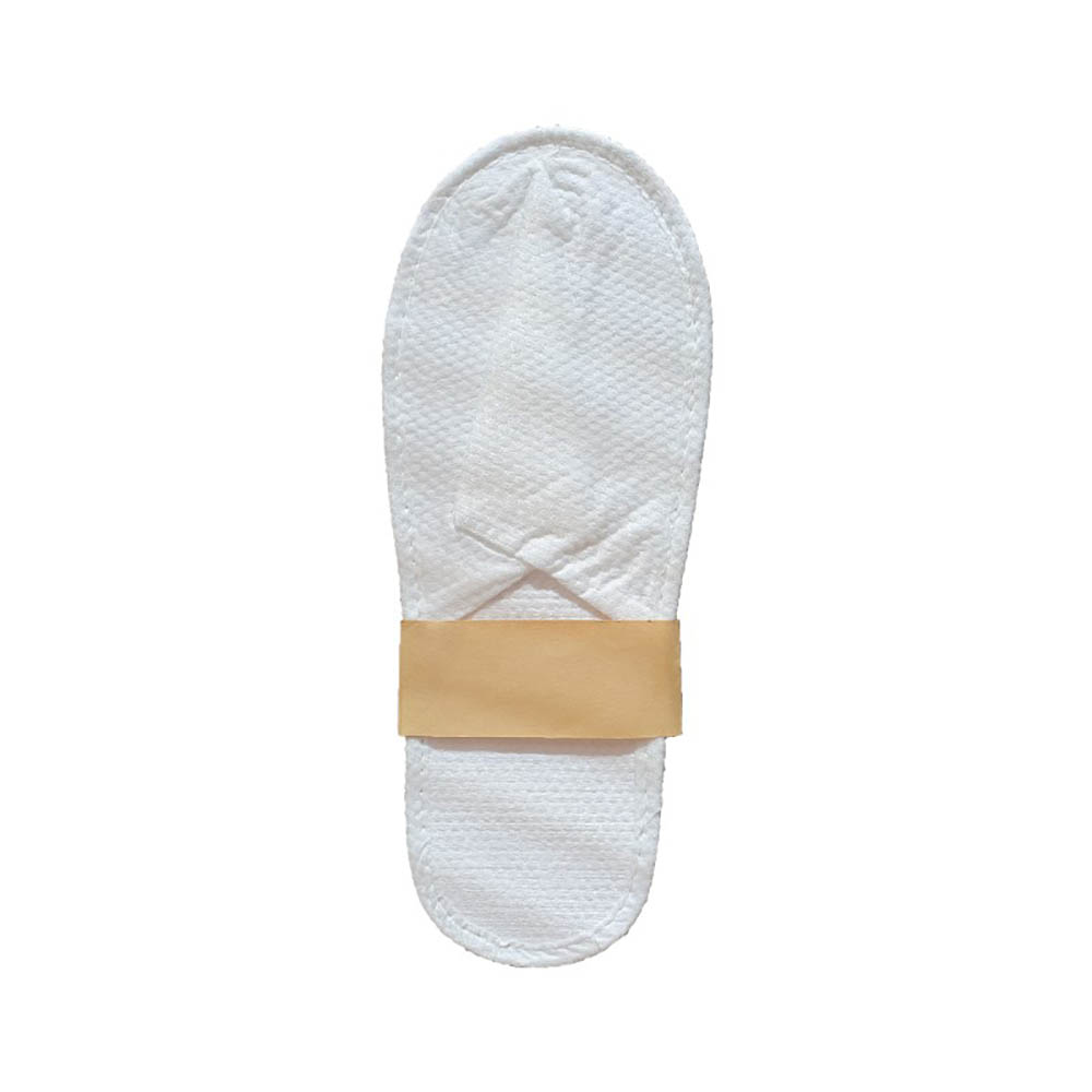 Image for COMPASS CLOSED TOE ECO SLIPPERS IN PAPER BAND WHITE from Prime Office Supplies