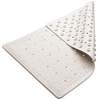 compass bath mat rubber small 340 x 520mm beige