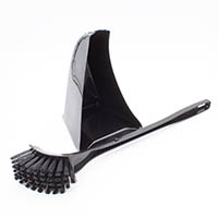 compass plastic toilet brush black