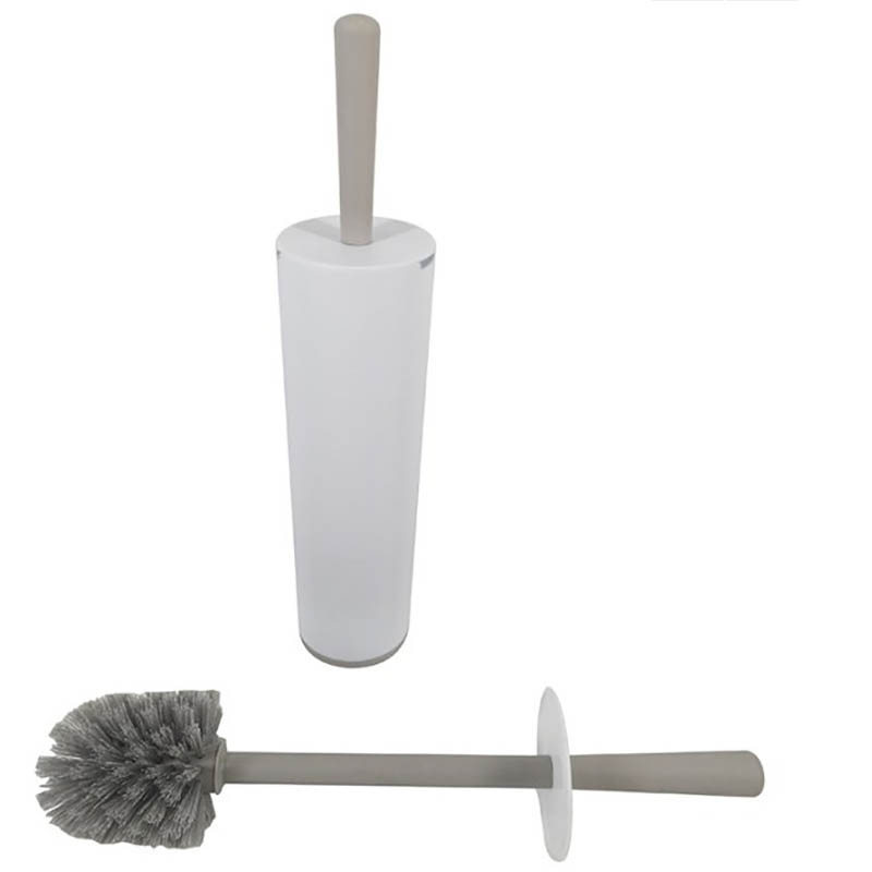 Image for COMPASS TOILET BRUSH PLASTIC WHITE/GREY from Clipboard Stationers & Art Supplies