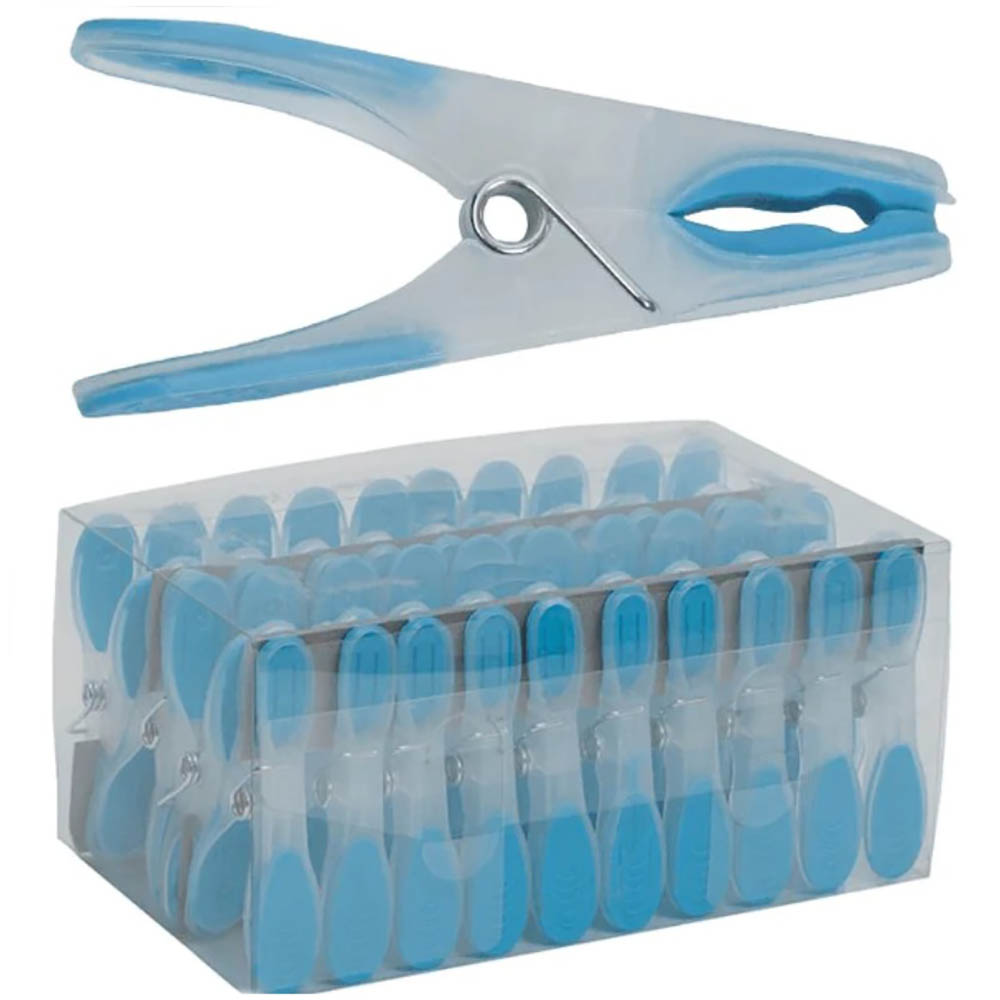 Image for COMPASS CLOTHES PEGS BLUE PACK 40 from Mitronics Corporation
