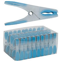 compass clothes pegs blue pack 40