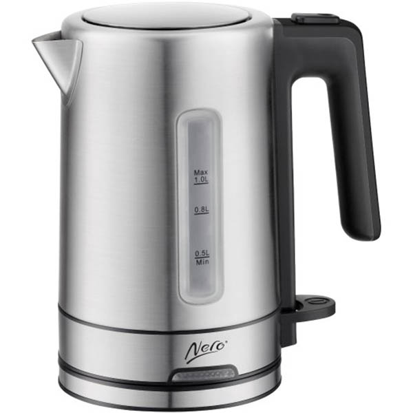 Image for NERO SELECT KETTLE STAINLESS STEEL 1 LITRE BRUSHED STAINLESS STEEL from Mitronics Corporation
