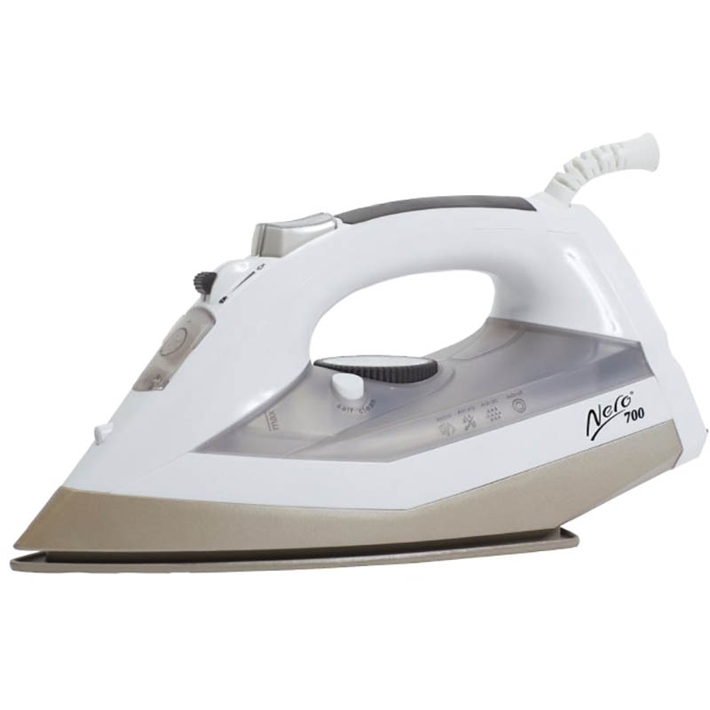 Image for NERO 700 STEAM AND DRY IRON BOX WHITE/CHAMPAGNE from Eastland Office Supplies