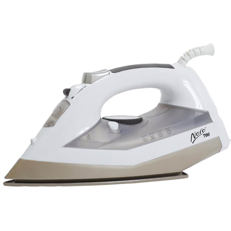 Image for NERO 700 STEAM AND DRY IRON BOX WHITE/CHAMPAGNE from Positive Stationery