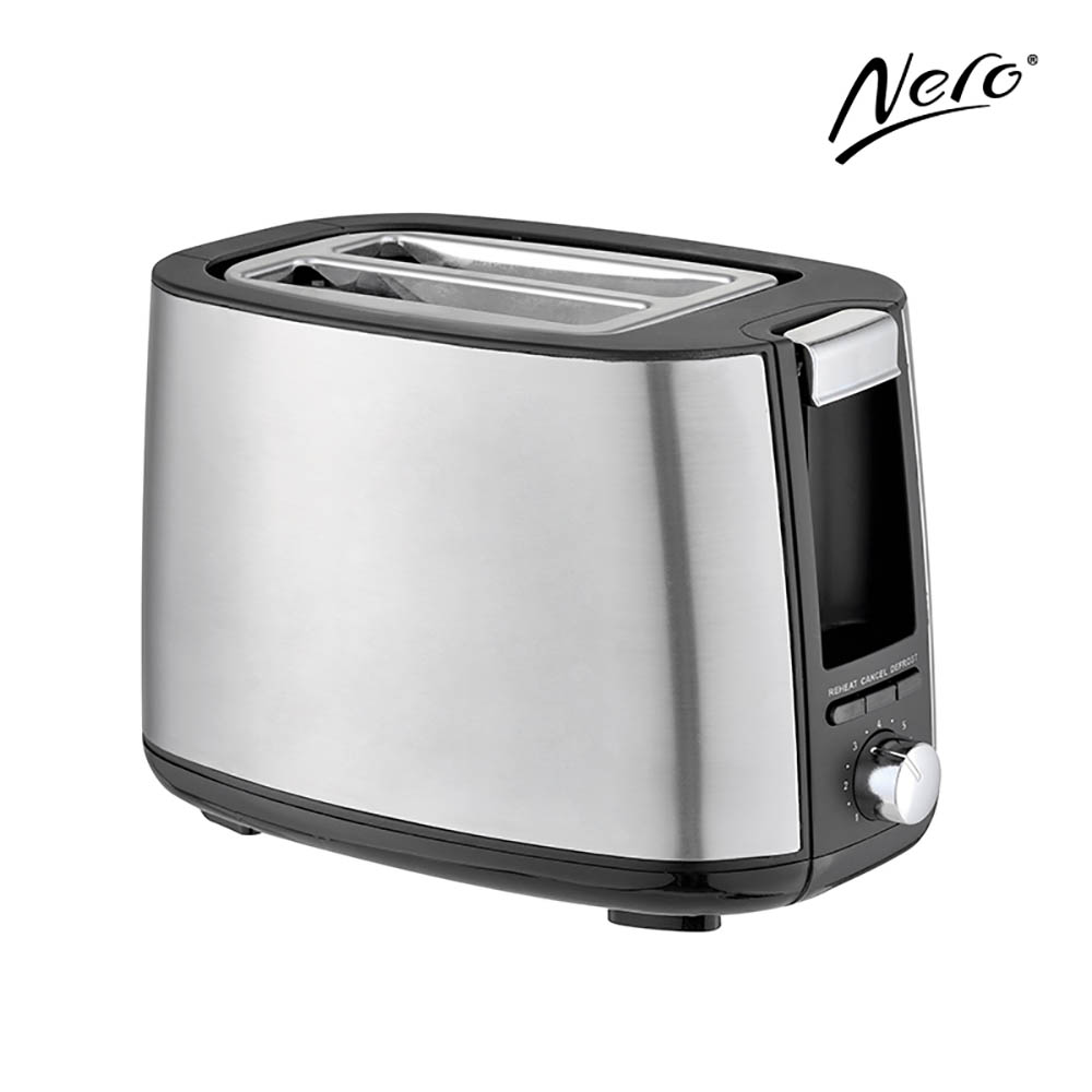 Image for NERO TOASTER 2 SLICE STAINLESS STEEL from Office Heaven