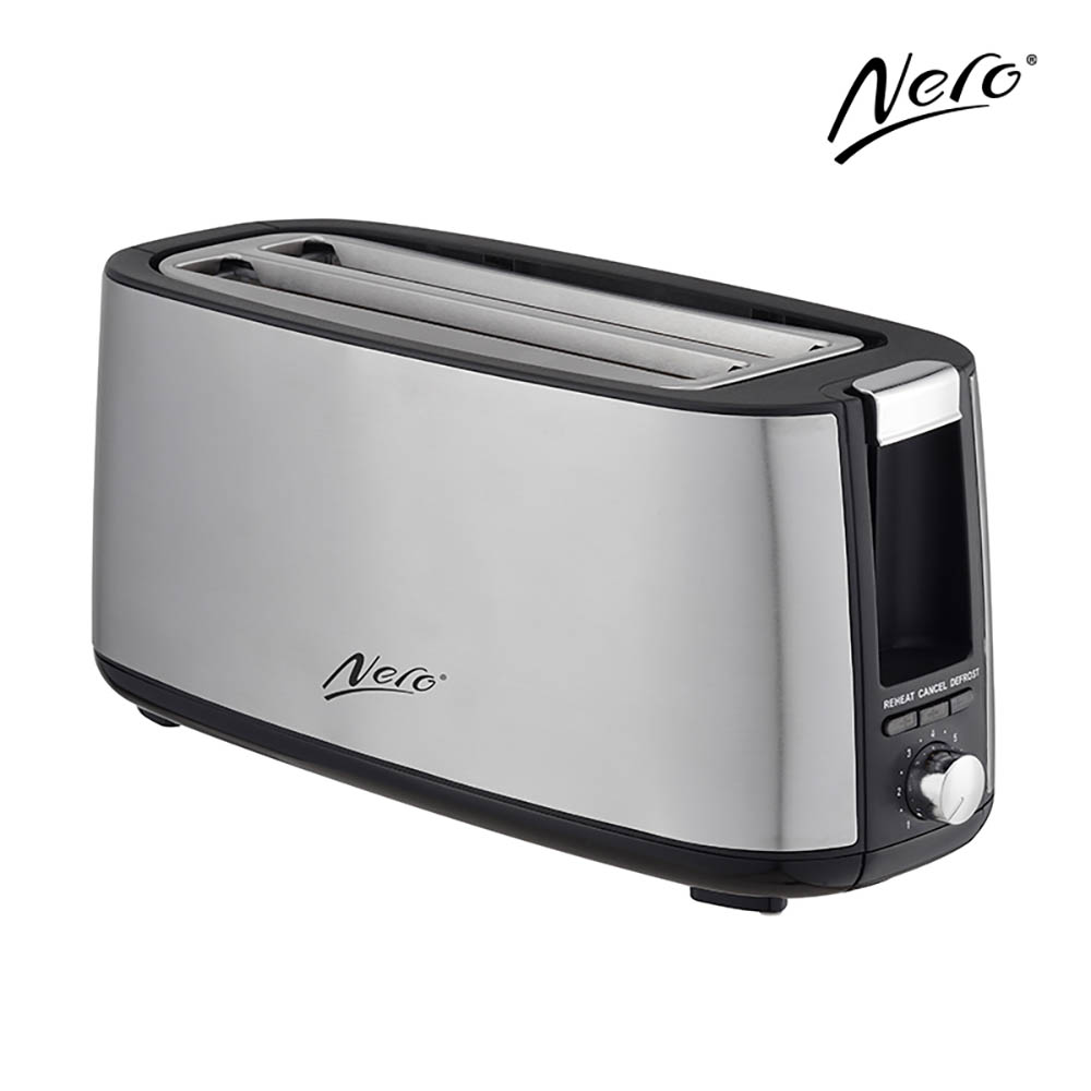 Image for NERO TOASTER 4 SLICE LONG STAINLESS STEEL from BusinessWorld Computer & Stationery Warehouse