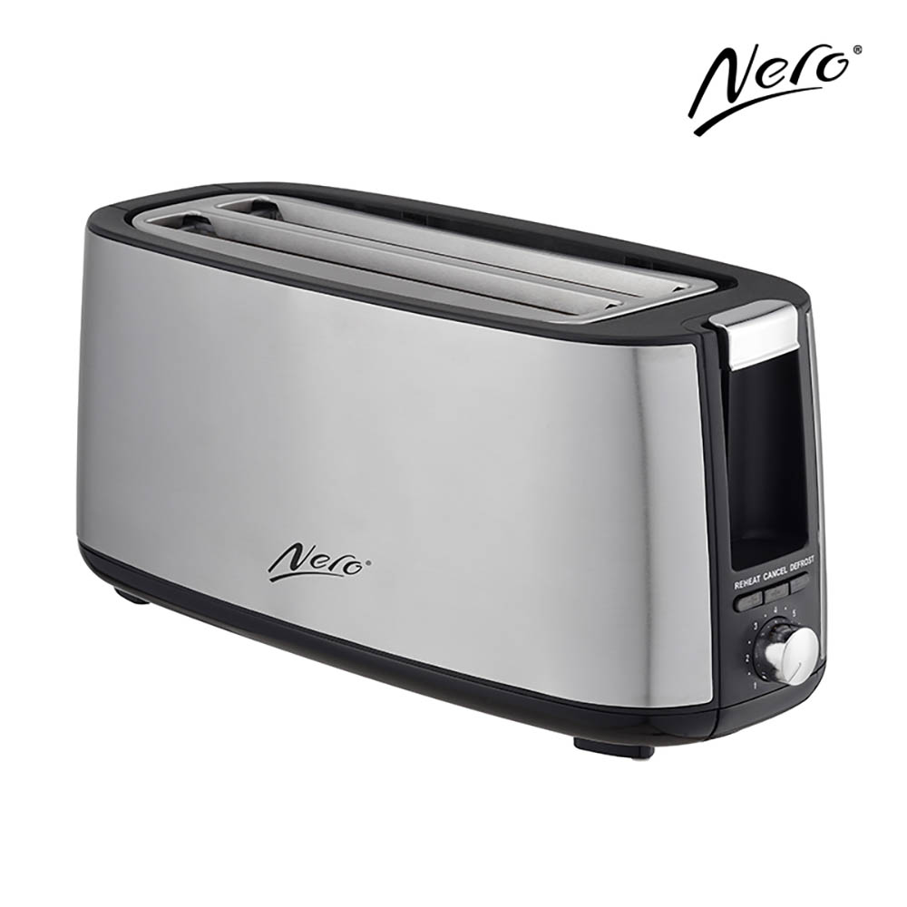Image for NERO TOASTER 4 SLICE LONG STAINLESS STEEL from Challenge Office Supplies
