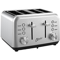 nero classic style toaster 4 slice stainless steel