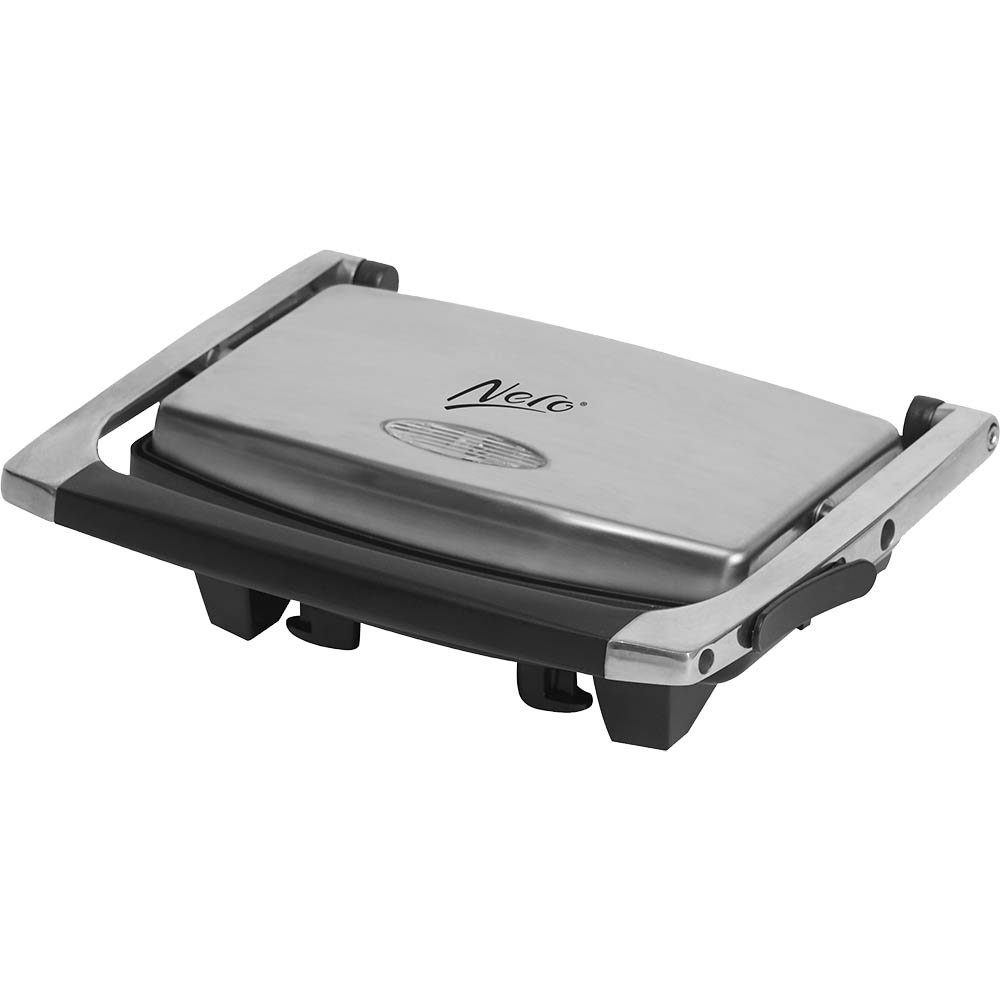 Image for NERO SANDWICH PRESS STAINLESS STEEL 2 SLICE ALUMINIUM / BLACK from Buzz Solutions