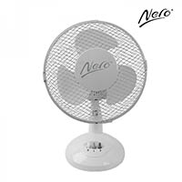 nero desk fan 230mm white