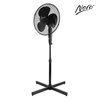 nero pedestal fan 400mm black