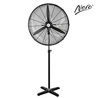 nero industrial pedestal fan 75cm black