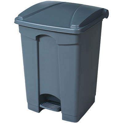 Image for COMPASS GARBAGE PEDAL BIN RECTANGLE 68 LITRE GREY from Office Heaven
