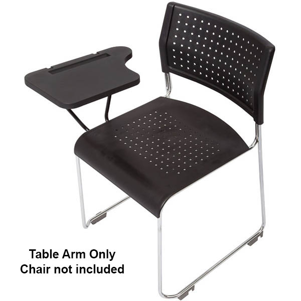 RAPIDLINE WIMBLEDON VISITORS CHAIR ADDITIONAL TABLET ARM BLACK |  | 7029134