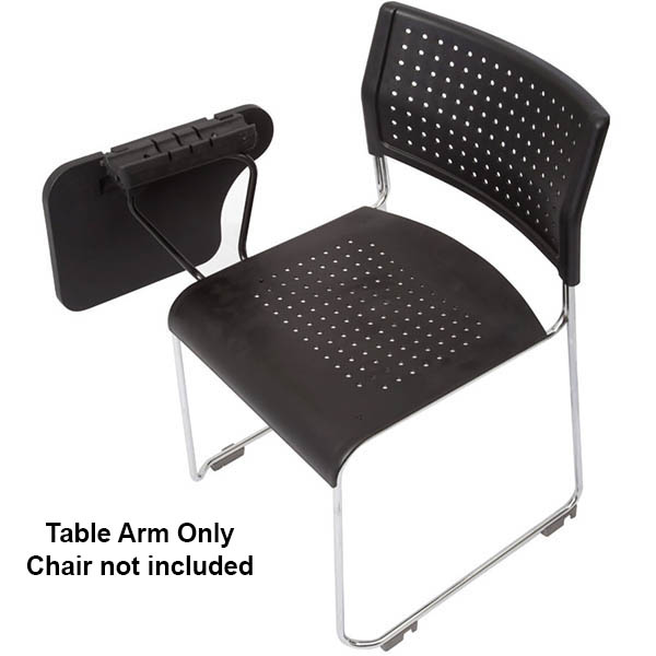 RAPIDLINE WIMBLEDON VISITORS CHAIR ADDITIONAL TABLET ARM BLACK |  | 7029134